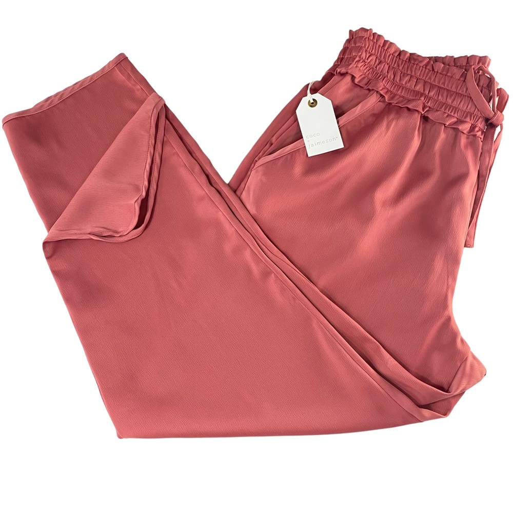 Coco + Jaimeson Dusty Rose High Waisted Pants